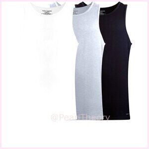 3-Pack Performance Cotton Blend Tank Tops Slim Fit